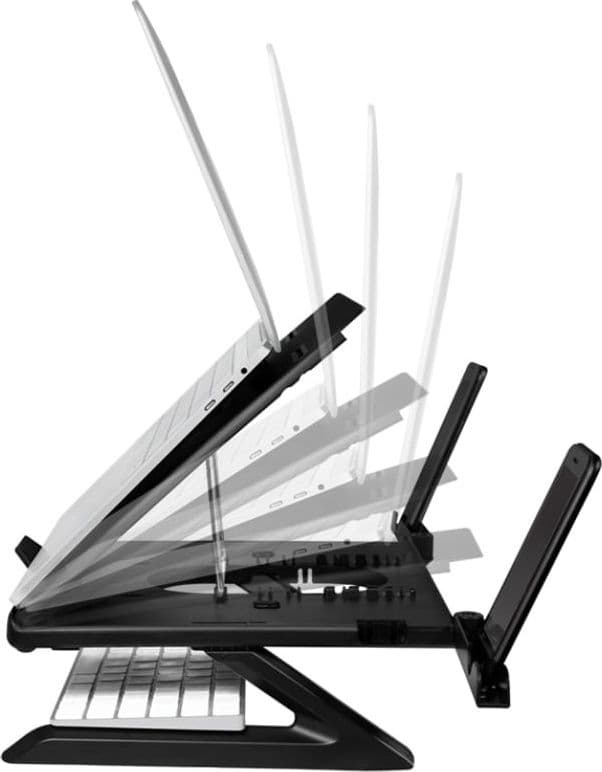 Supporto per Notebook e Tablet 10-15.6'' Ergonomico Nero in Vassoi di appoggio Scontolo.net - Potenza, commercioVirtuoso.it