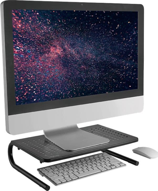 Stand Supporto da Scrivania per Monitor Notebook in Metallo 370mm Nero in Supporti Scontolo.net - Potenza, commercioVirtuoso.it