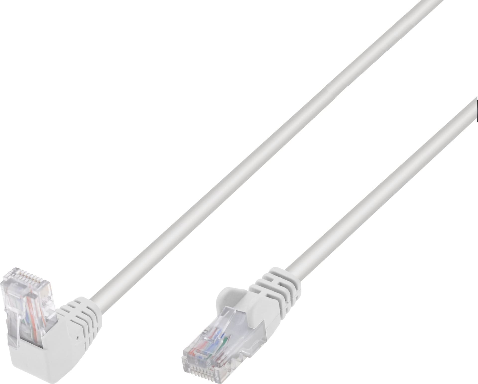 Cavo di Rete Patch Connettore Angolato 90&deg CCA Cat. 5E UTP 1m Bianco in Cavi Ethernet Scontolo.net - Potenza, commercioVirtuoso.it