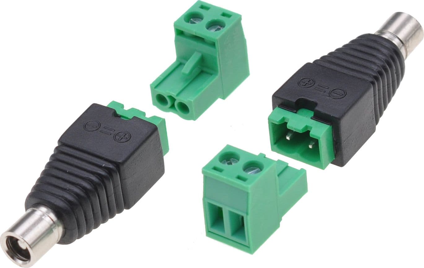 Adattatore Connettore Plug DC 2.5x5.5 mm Femmina Terminal Block 2 pin in Adattatori Scontolo.net - Potenza, commercioVirtuoso.it