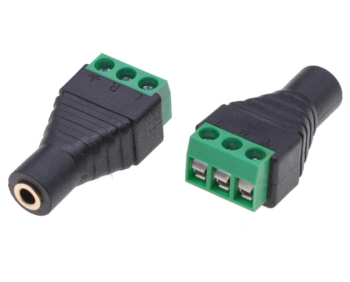 Adattatore Audio 3.5 mm Stereo Femmina Terminal Block 3 pin in Adattatori Scontolo.net - Potenza, commercioVirtuoso.it