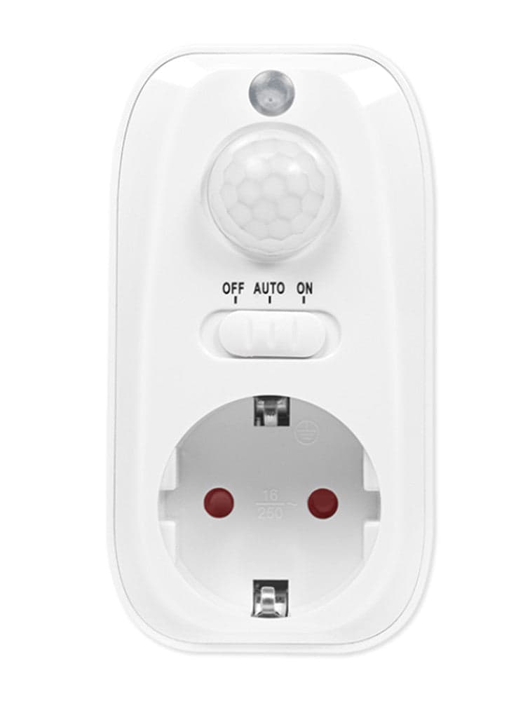 Adattatore Presa con Rilevatore di Movimento PIR 1x CEE 7/3 IP20 in Rilevatori di movimento Scontolo.net - Potenza, commercioVirtuoso.it