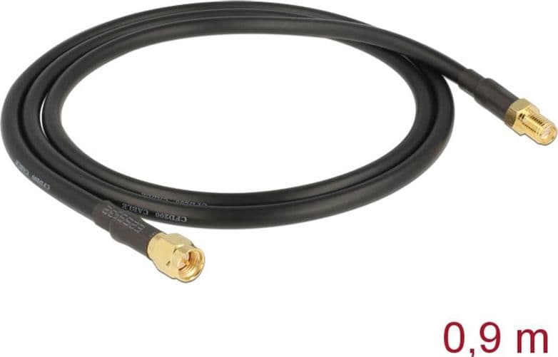 Cavo Antenna SMA M/F a Basse Perdite 0,9m Nero in Cavi coassiali Scontolo.net - Potenza, commercioVirtuoso.it