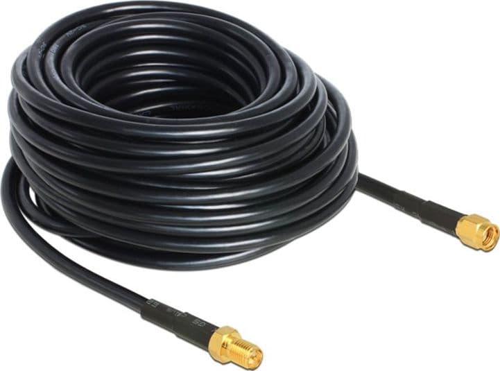 Cavo Antenna SMA M/F a Basse Perdite 15m Nero in Cavi Antenna Scontolo.net - Potenza, commercioVirtuoso.it