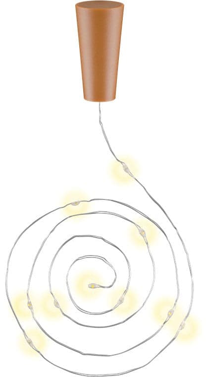 Confezione da 3pz Catena Luminosa per Bottiglie da 10 LED con Timer in Catene luminose Scontolo.net - Potenza, commercioVirtuoso.it
