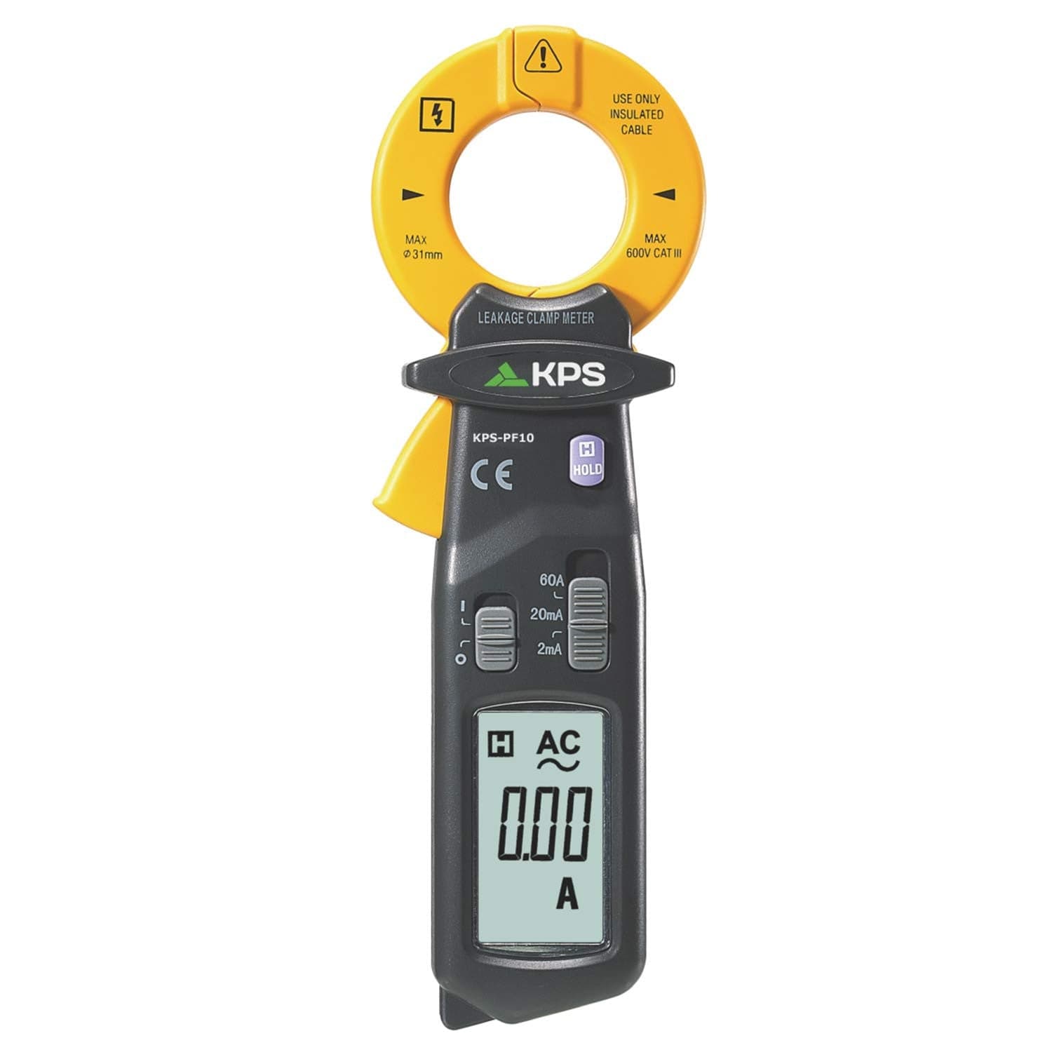 Pinza Amperometrica Digitale AC 60A 2000 Counts CAT III 600V, KPS-PF10 in Multimetri Scontolo.net - Potenza, commercioVirtuoso.it