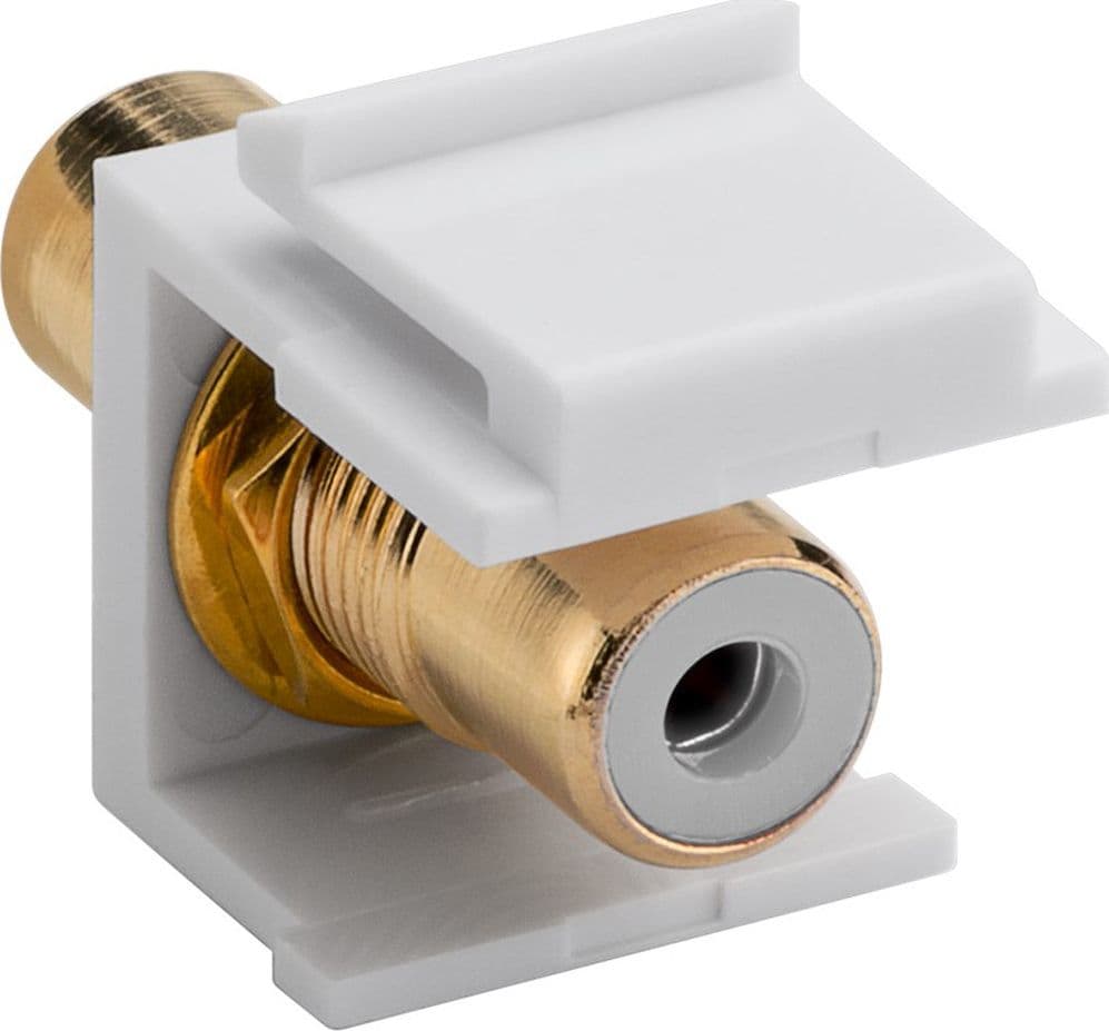 Modulo Keystone Cinch/RCA Bianco in Cavi Ethernet Scontolo.net - Potenza, commercioVirtuoso.it