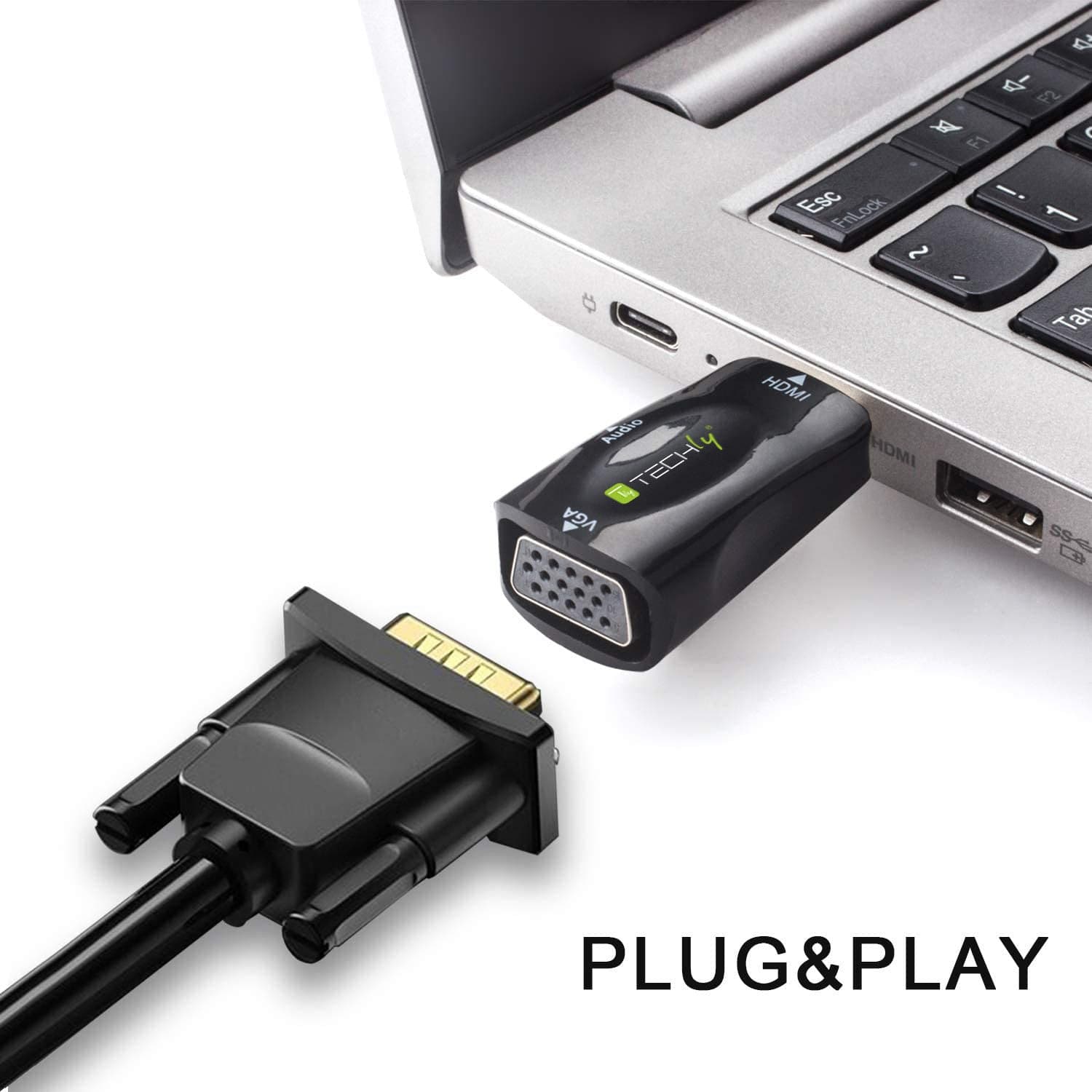 Mini Adattatore da HDMI a VGA con Audio in  Scontolo.net - Potenza, commercioVirtuoso.it