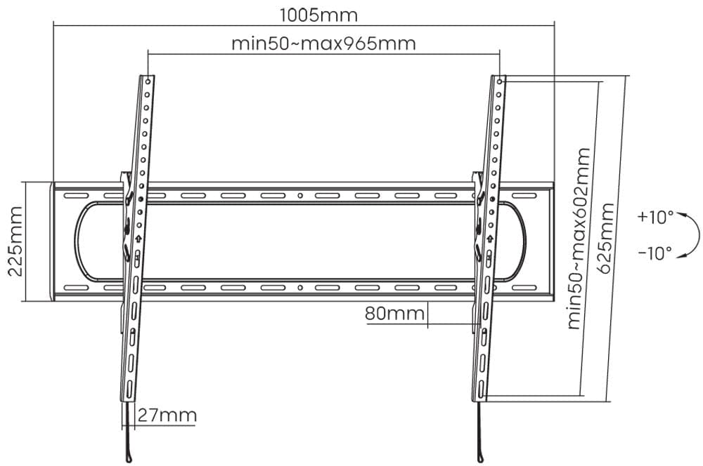 Staffa a Muro Inclinabile Slim TV LED LCD 60-120'' in Supporti da parete e da soffitto Scontolo.net - Potenza, commercioVirtuoso.it