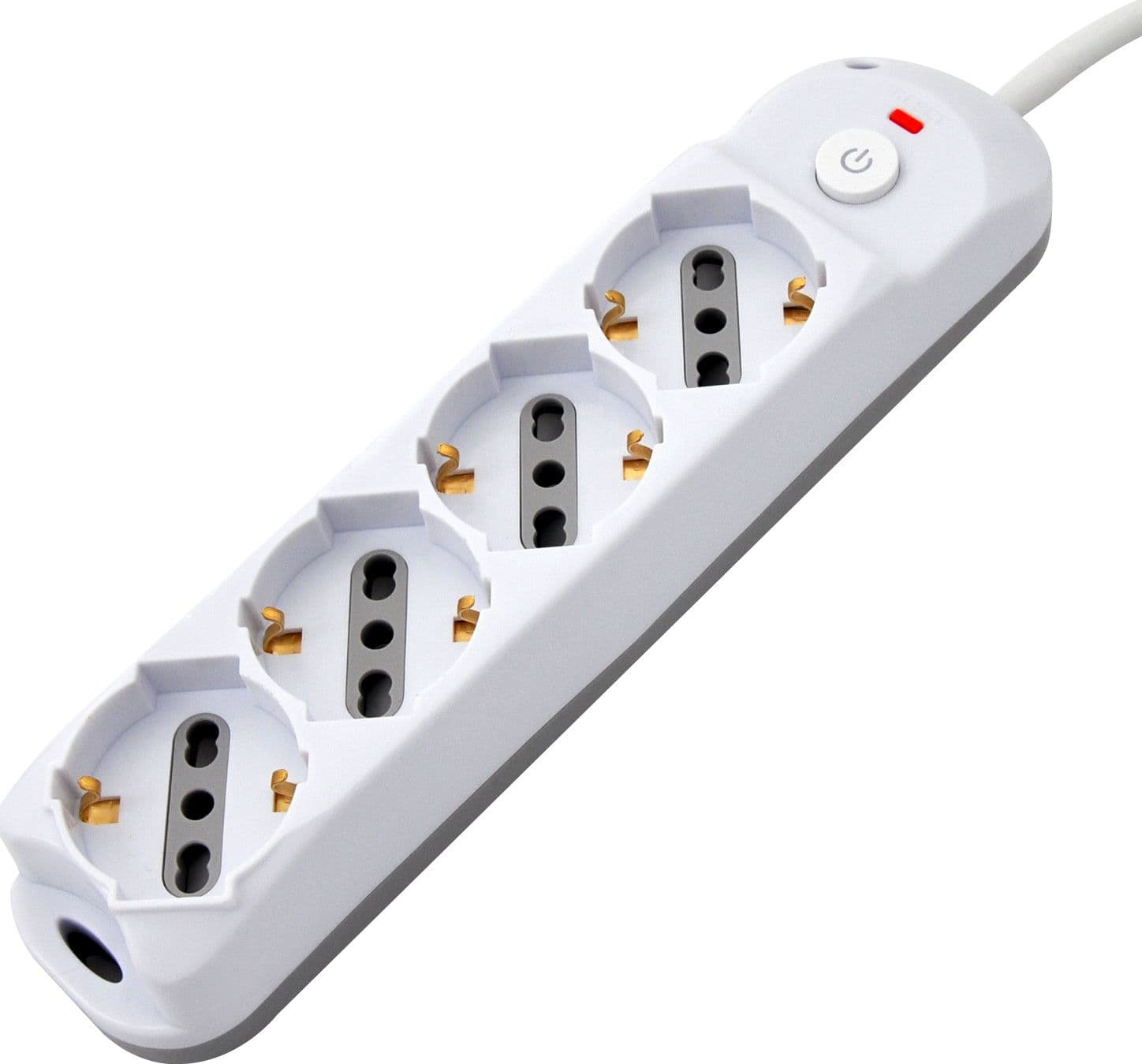 Presa Multipla a 4 Posti Italiana Bipasso/Schuko Spina 16A in Multiprese Scontolo.net - Potenza, commercioVirtuoso.it