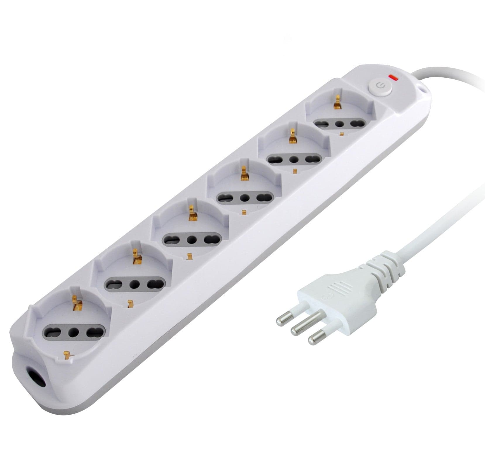 Presa Multipla a 6 Posti Italiana Bipasso/Schuko Spina 16A in Multiprese Scontolo.net - Potenza, commercioVirtuoso.it