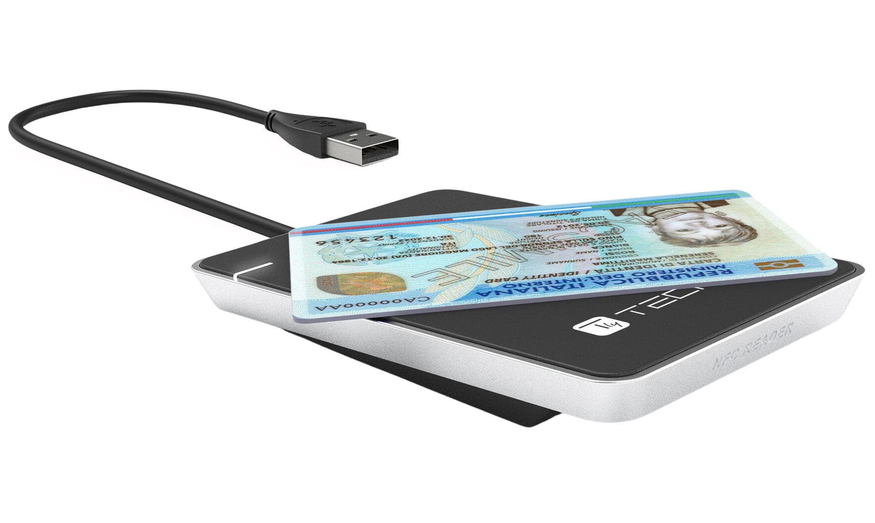 Lettore Contactless Card Reader RFID e NFC per Carta d’Identit&agrave Elettronica e Tessera Sanitaria in Lettori schede di memoria esterni Scontolo.net - Potenza, commercioVirtuoso.it
