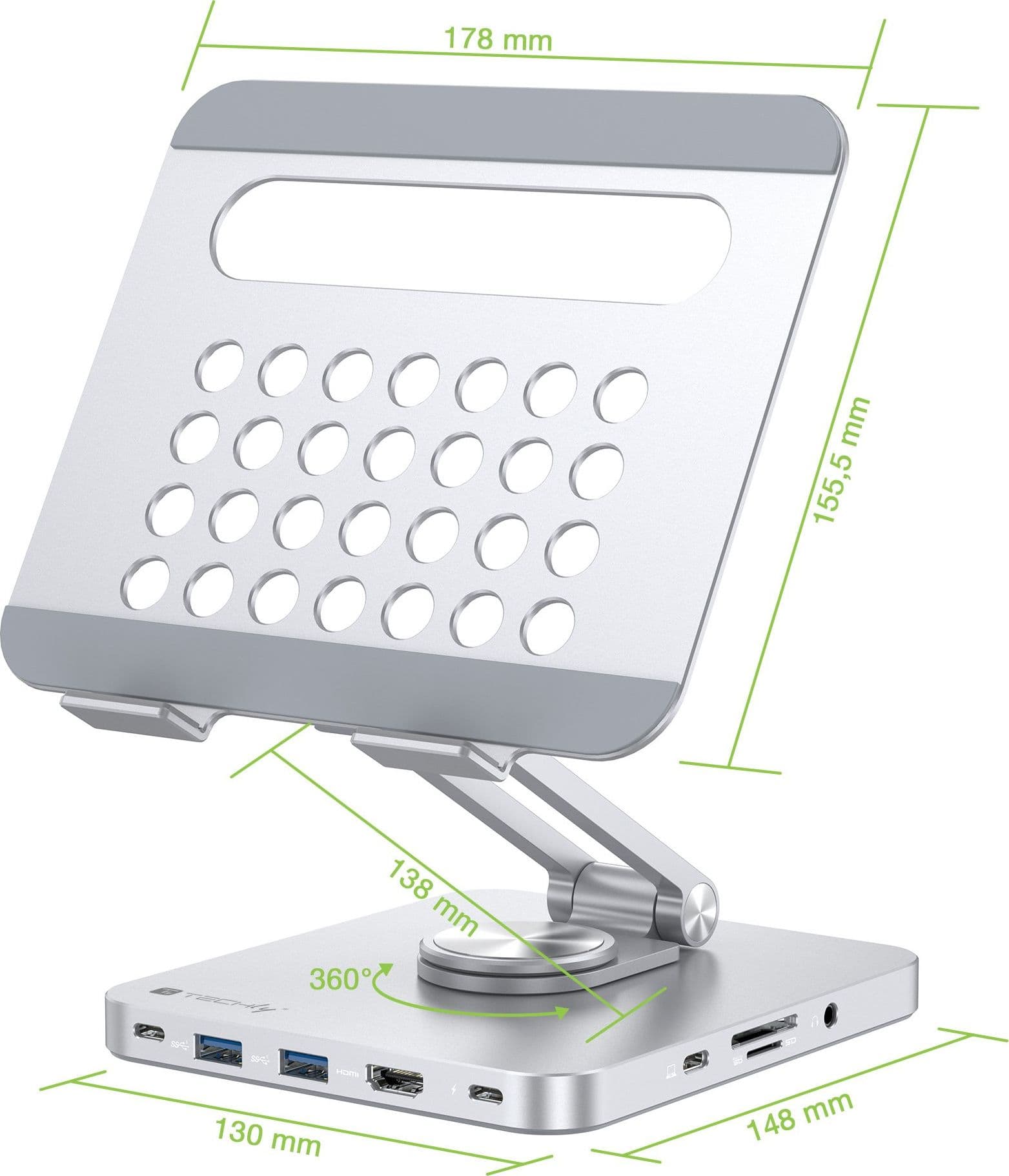 Supporto per Tablet Hub Docking Station USB-C&trade 8 in 1 in  Scontolo.net - Potenza, commercioVirtuoso.it