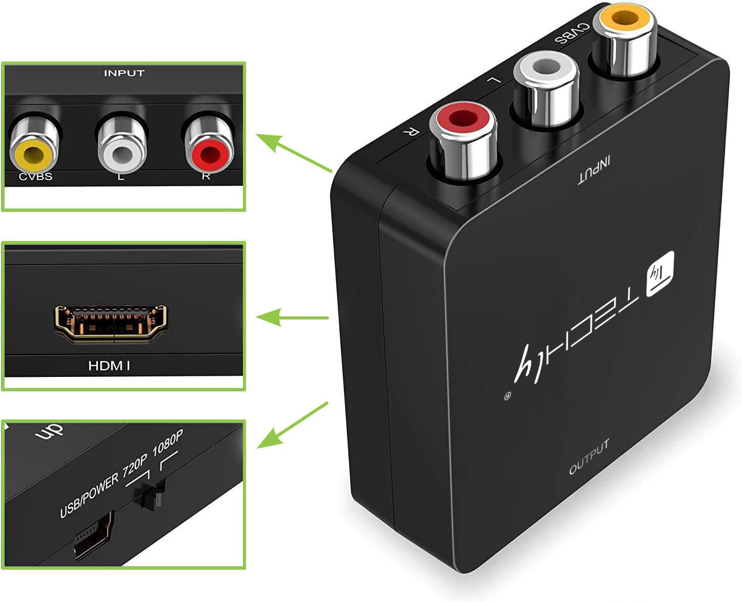 Mini Convertitore Video Composito a HDMI 720p 1080p con Cavo USB in Video convertiori Scontolo.net - Potenza, commercioVirtuoso.it