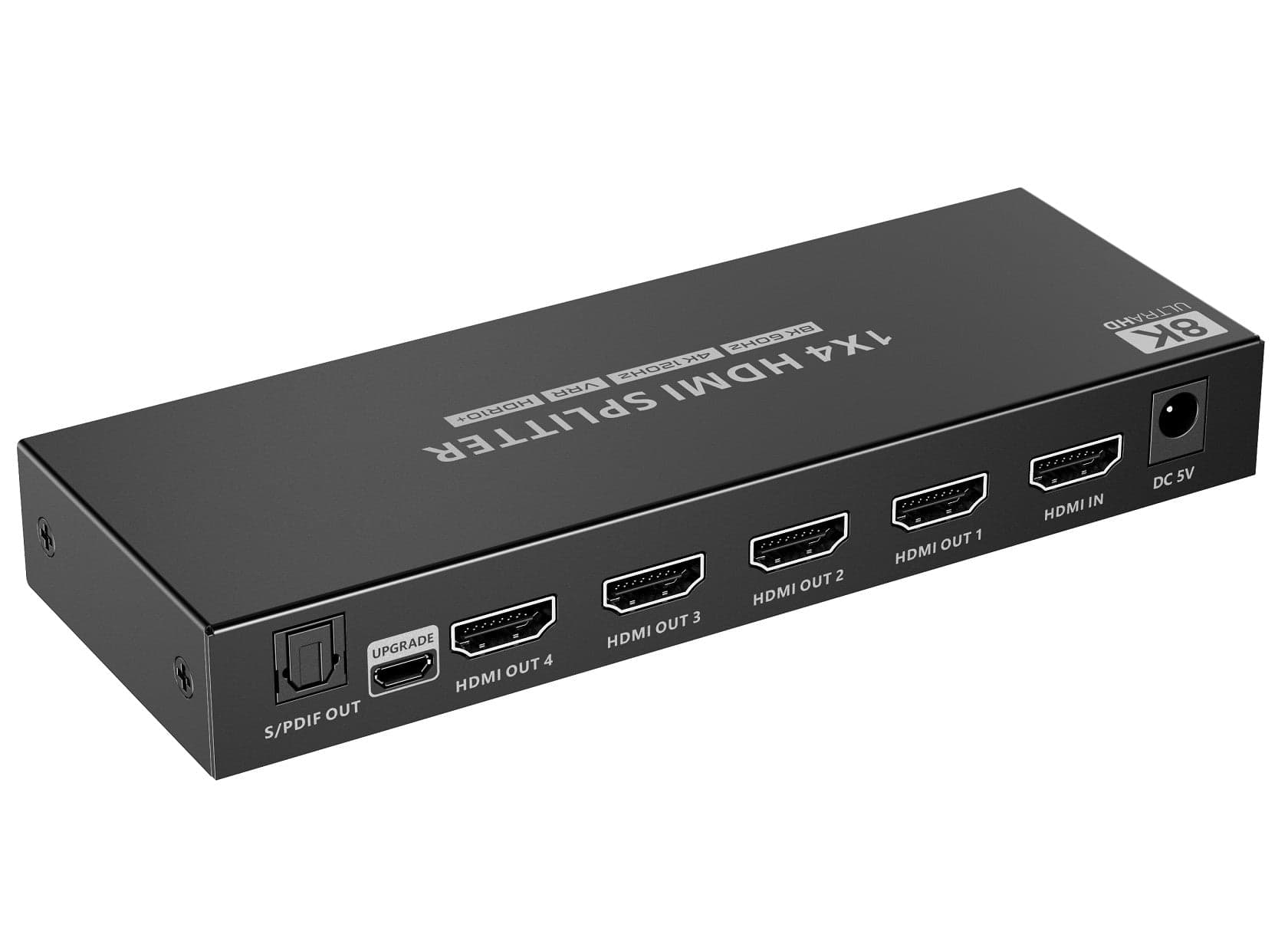Splitter HDMI 8K UHD 3D 60Hz 4 vie CEC SPDIF Ottico in Convertitori D-A Scontolo.net - Potenza, commercioVirtuoso.it
