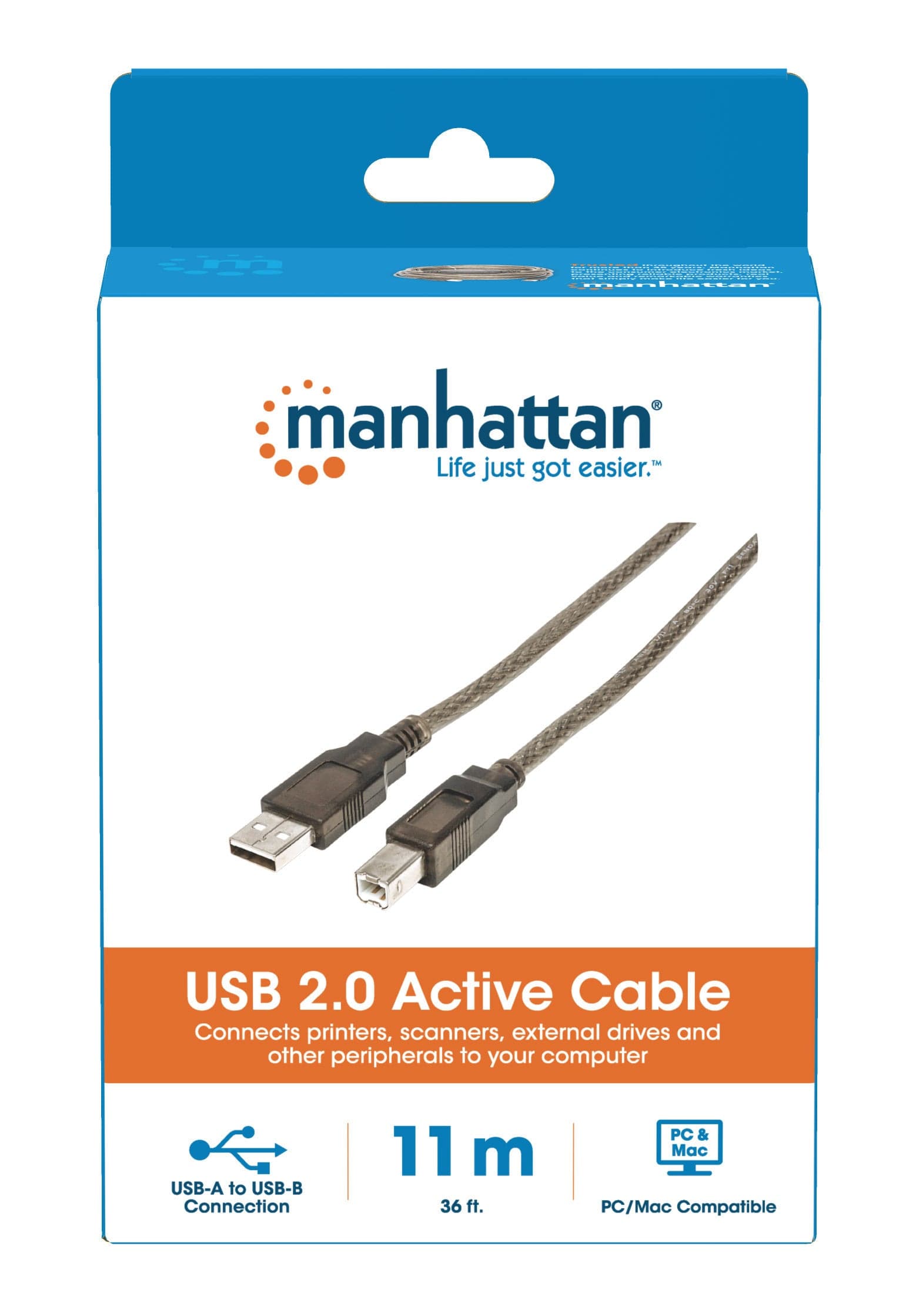 Prolunga Attiva USB-A USB-B Hi-Speed USB 2.0 11m in  Scontolo.net - Potenza, commercioVirtuoso.it