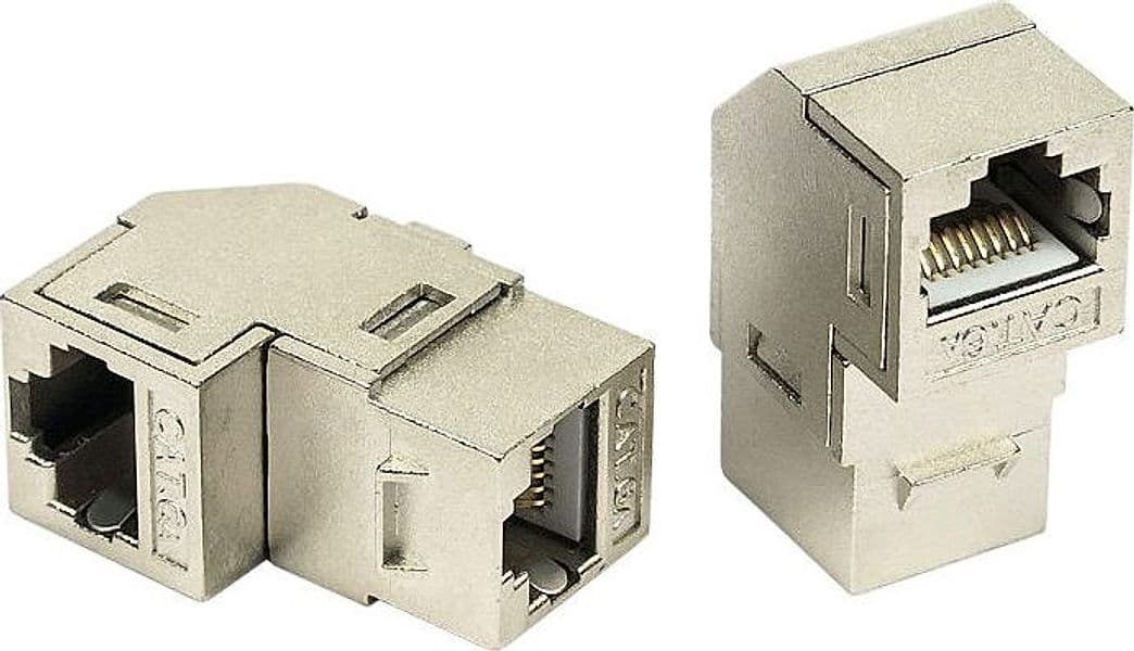 Accoppiatore RJ45 F/F 90&deg Cat.6A Schermato in Cavi Ethernet Scontolo.net - Potenza, commercioVirtuoso.it