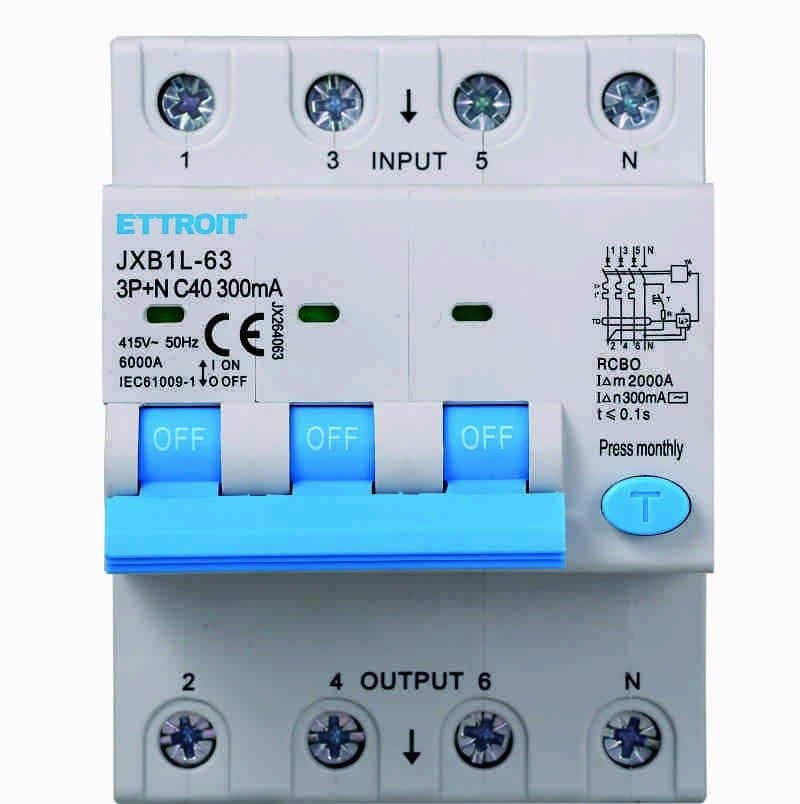 ETTROIT Interruttore Magnetotermico Differenziale 3P+N 40A 6KA 300mA 380V Occupa 4 Moduli DIN in  Scontolo.net - Potenza, commercioVirtuoso.it