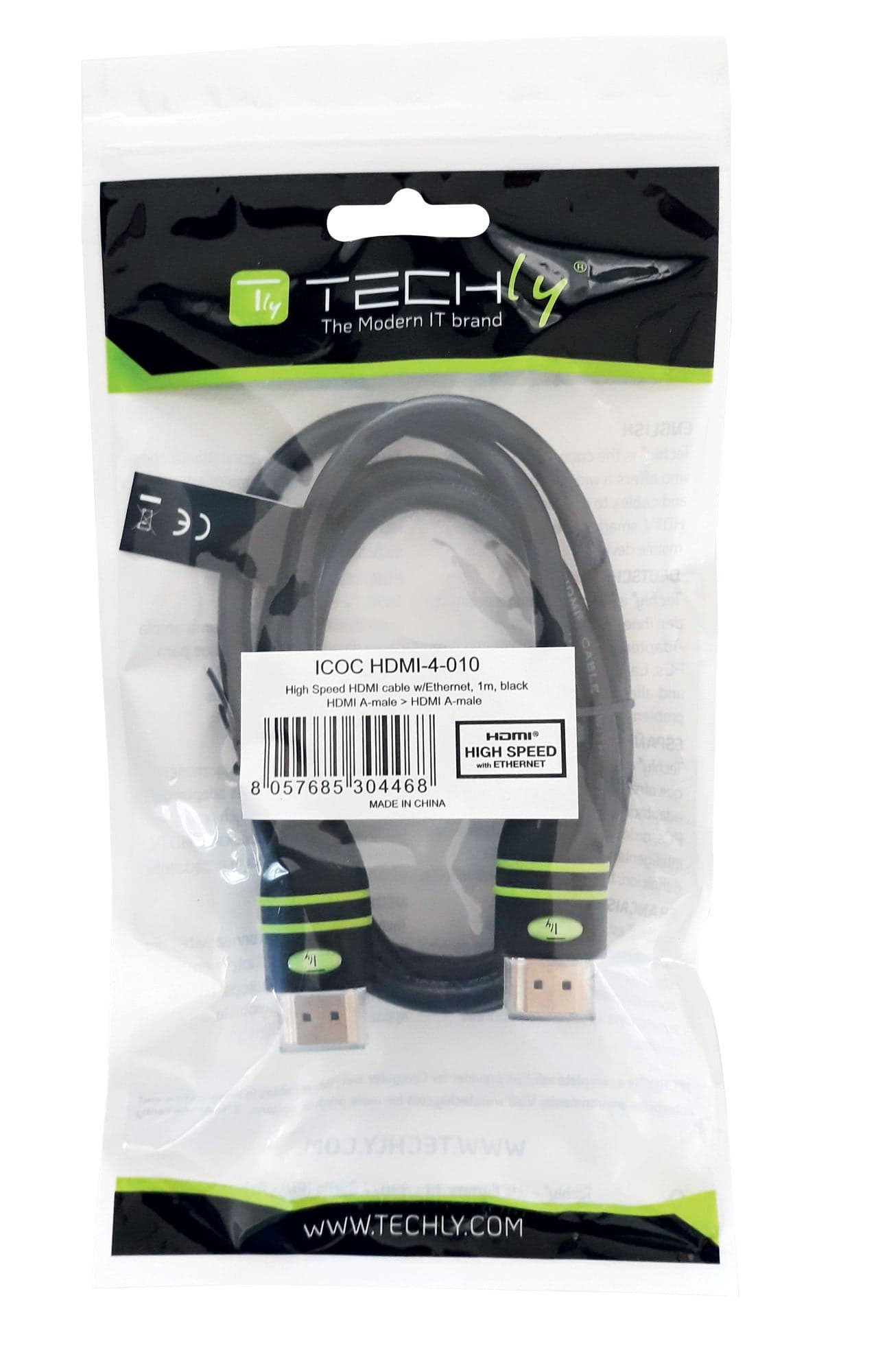 Cavo HDMI&trade High Speed con Ethernet A/A M/M 4K 3 metri Nero in Cavi Ethernet Scontolo.net - Potenza, commercioVirtuoso.it