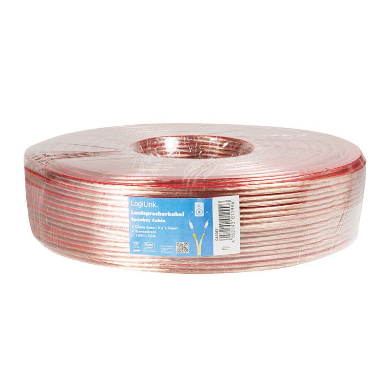 Cavo Audio per diffusori acustici Trasparente 1,5 mm² matassa 100m in Connettori RCA Scontolo.net - Potenza, commercioVirtuoso.it