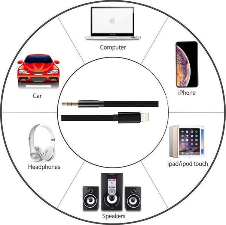 Cavo da Apple Lightning a Audio 3,5 mm M 1m Nero in Cavi Stereo Jack Scontolo.net - Potenza, commercioVirtuoso.it