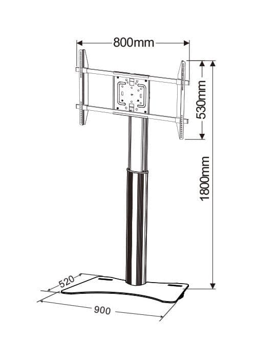 Supporto da pavimento per TV da 32'' a 70'' in Mobili Scontolo.net - Potenza, commercioVirtuoso.it