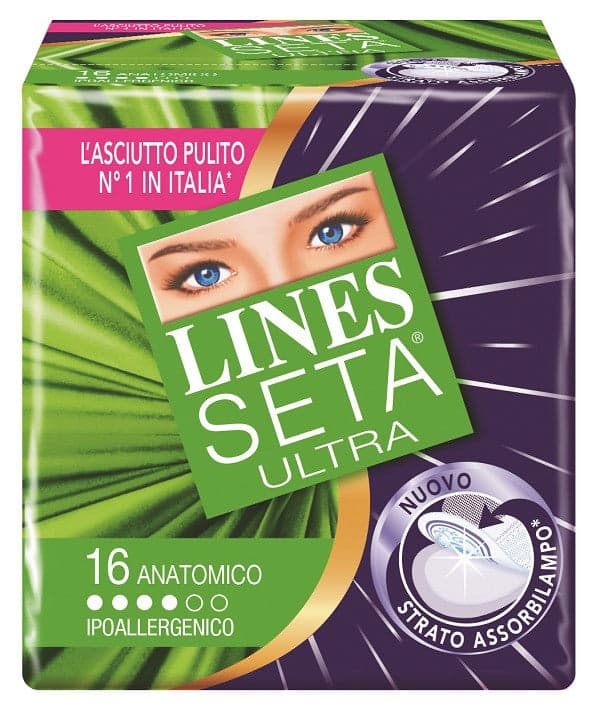Assorbente lines seta ultra anatomico 16 pezzi in Assorbenti esterni Clubfarma - Melilli, commercioVirtuoso.it