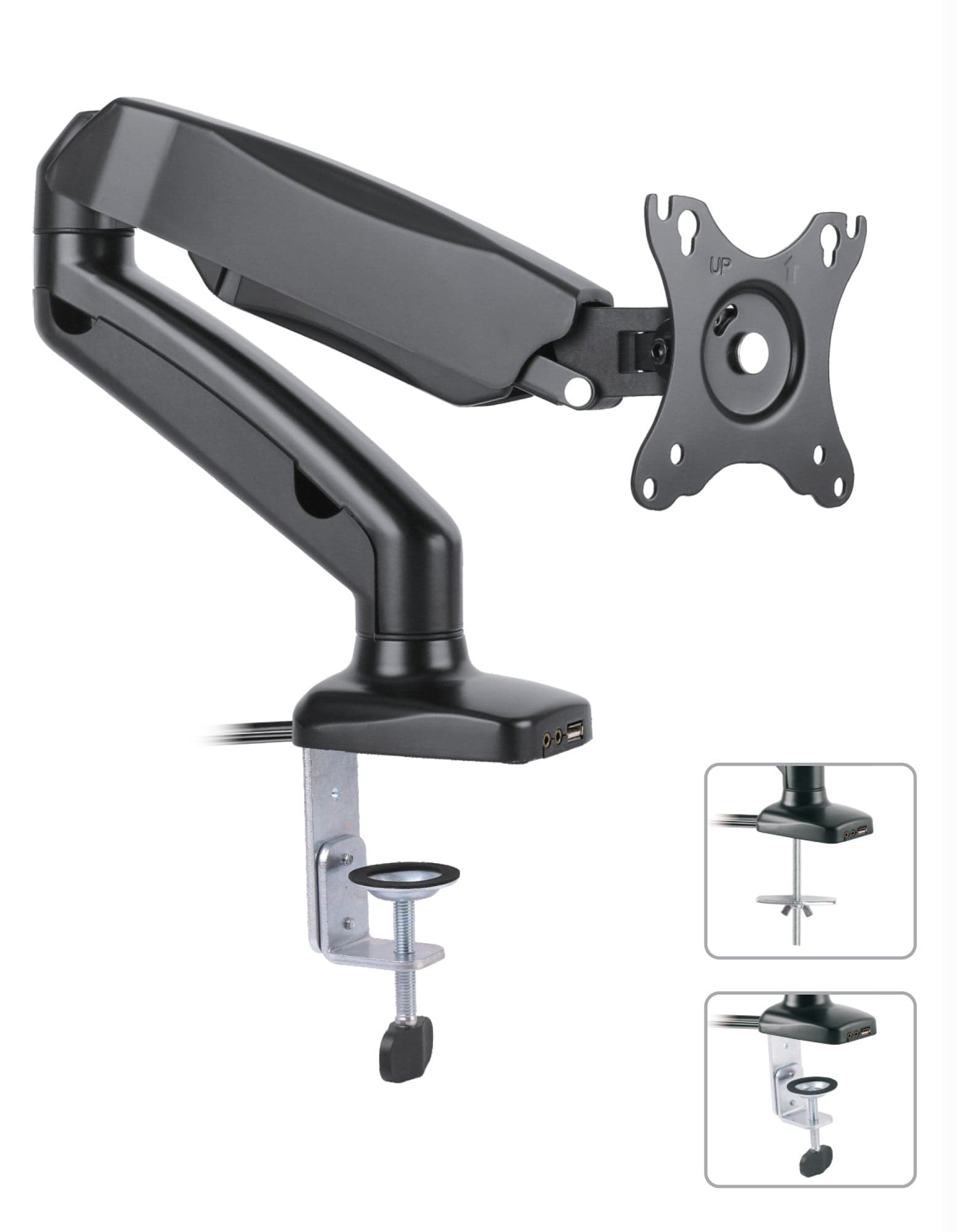 Supporto da Scrivania per Monitor 13-27'' con USB e audio in Supporti Scontolo.net - Potenza, commercioVirtuoso.it