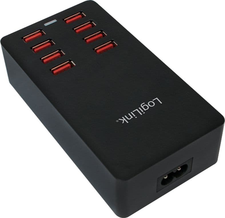 Caricatore da Tavolo a 8 porte USB 44W Nero in Caricabatterie da muro Scontolo.net - Potenza, commercioVirtuoso.it