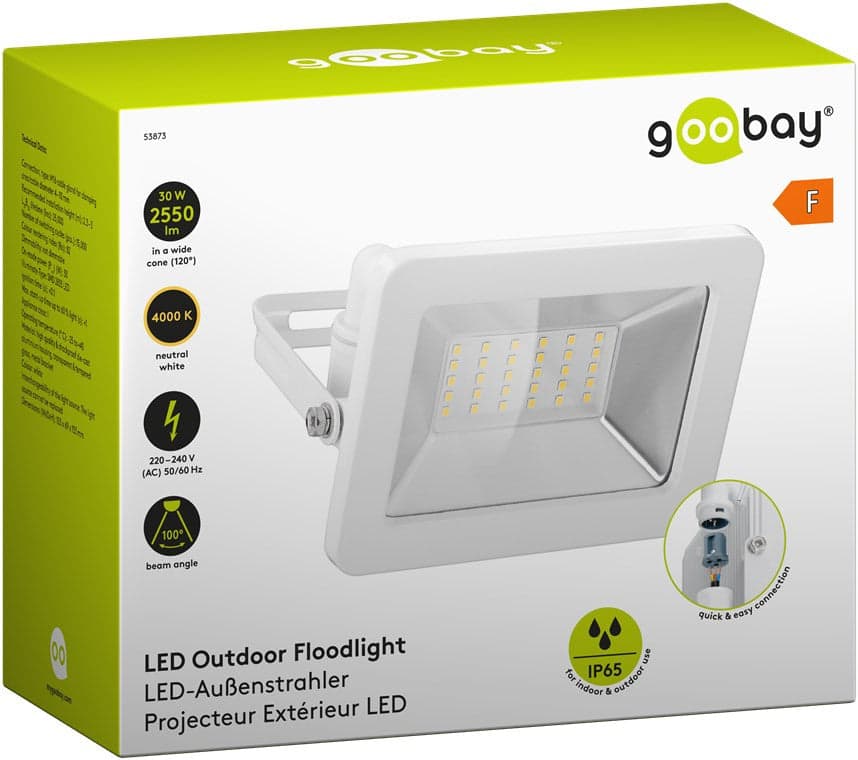 Faretto LED da Esterno IP65 30W Bianco in Proiettori Scontolo.net - Potenza, commercioVirtuoso.it