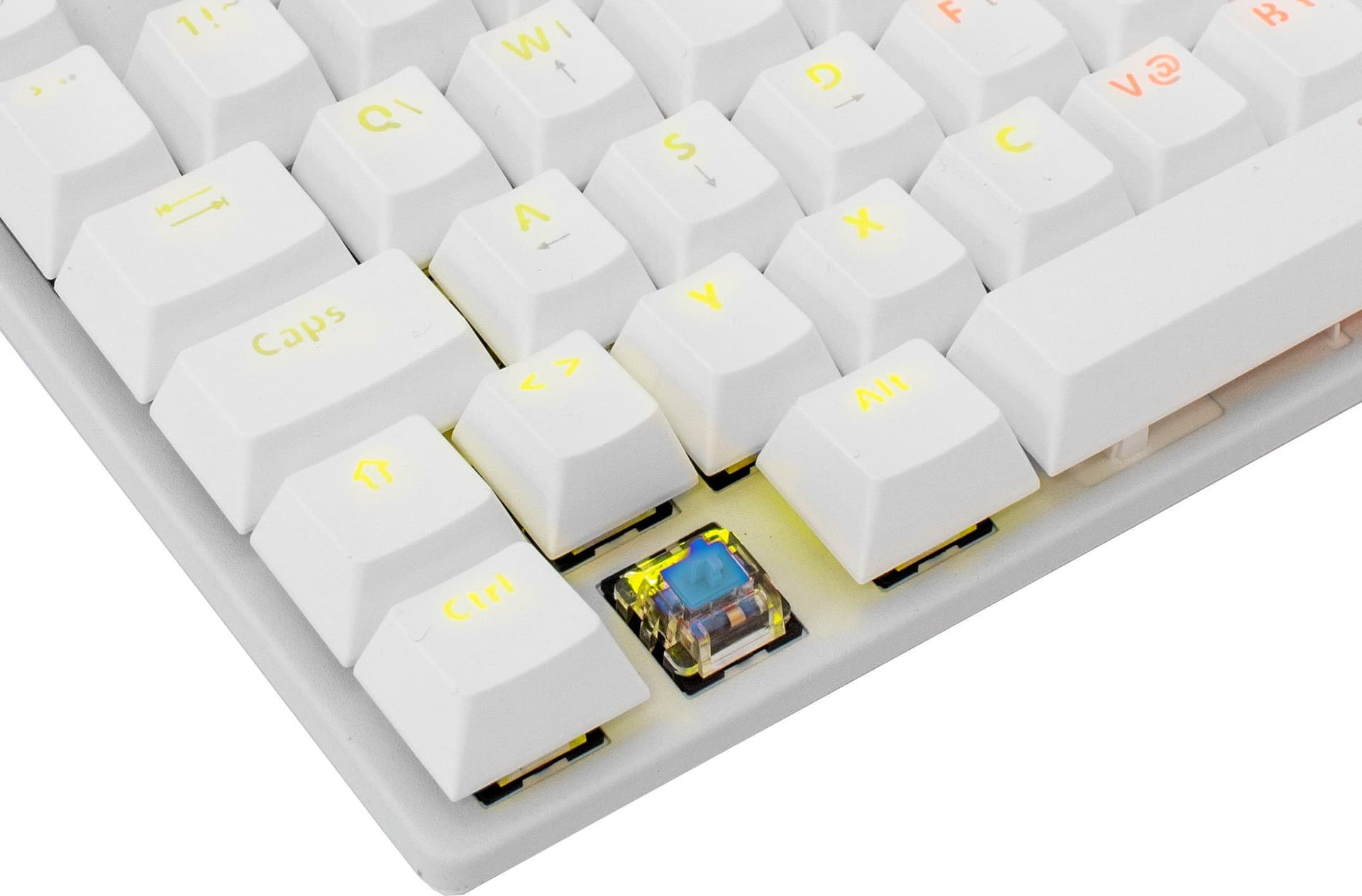 Tastiera Gaming Meccanica USB Anti Ghosting RGB LED 87 Tasti Bianco, Commandos in Tastiere da gioco Scontolo.net - Potenza, commercioVirtuoso.it