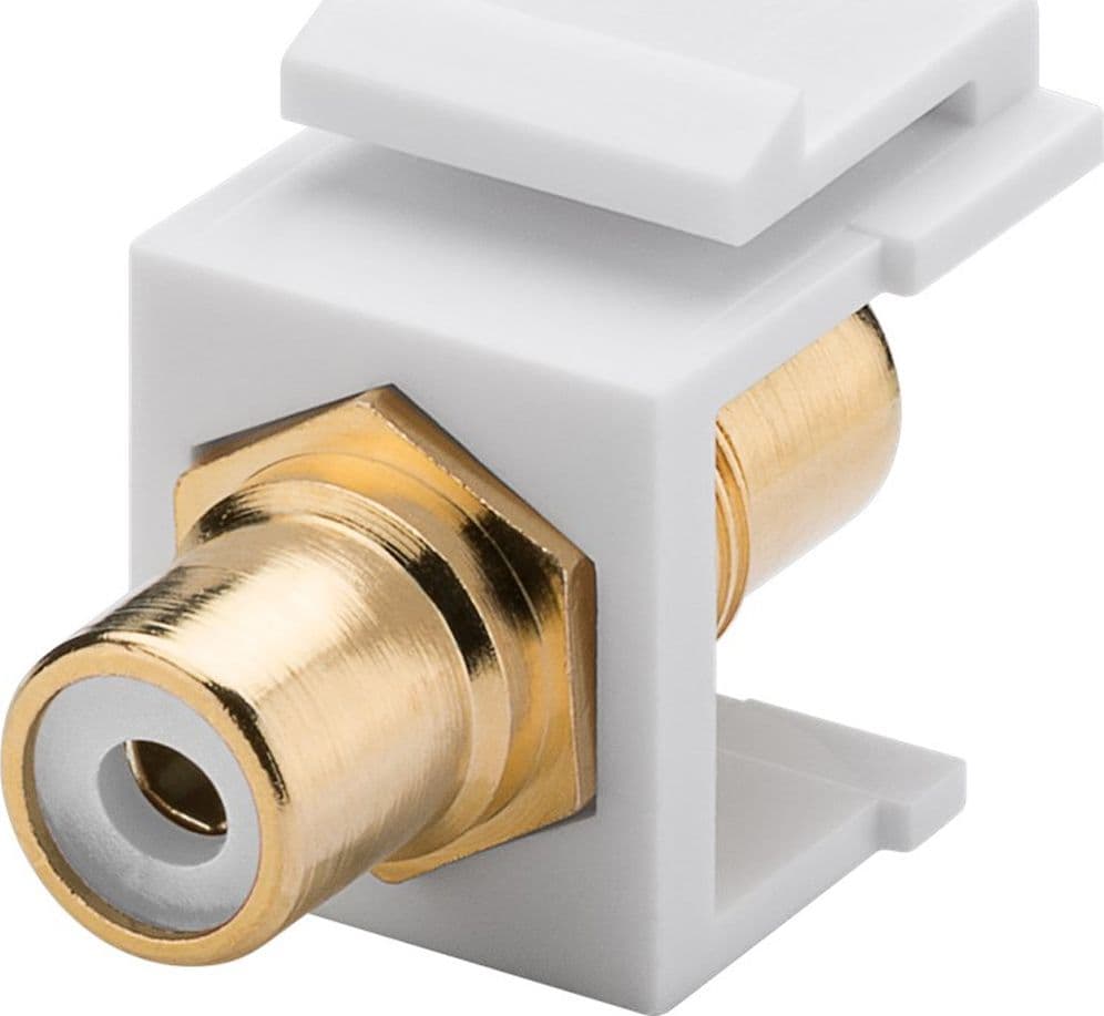 Modulo Keystone Cinch/RCA Bianco in Cavi Ethernet Scontolo.net - Potenza, commercioVirtuoso.it