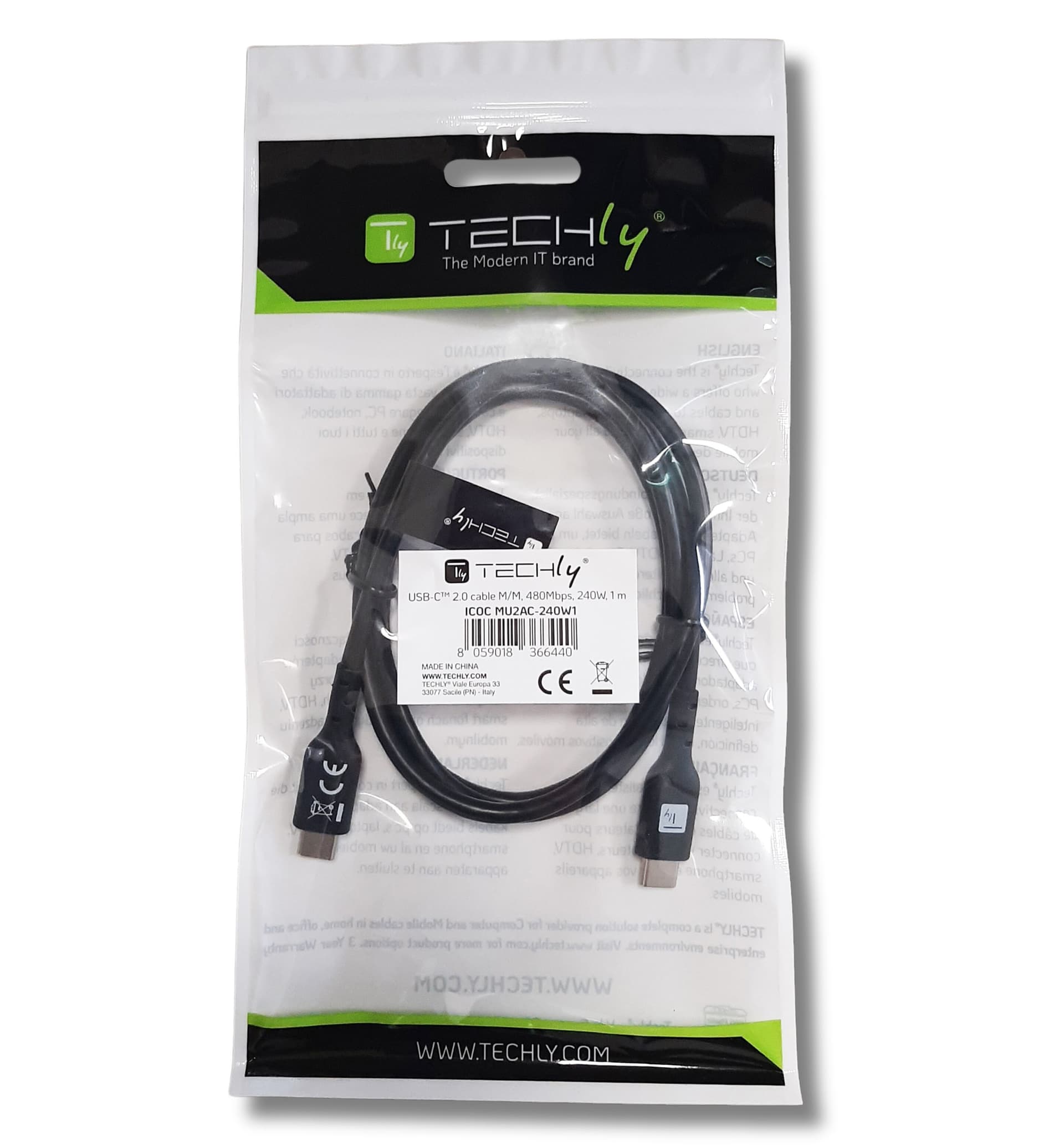 Cavo USB-C&trade M/M E-Mark USB 2.0 240W PD 1m Nero in  Scontolo.net - Potenza, commercioVirtuoso.it