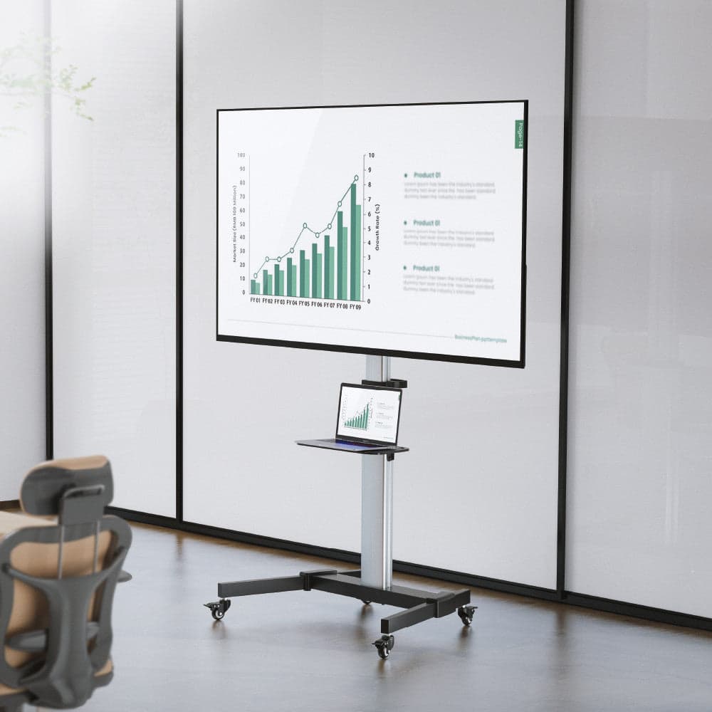 Supporto a Pavimento con Mensola Trolley TV LCD/LED 37-86'' in Supporti da parete e da soffitto Scontolo.net - Potenza, commercioVirtuoso.it