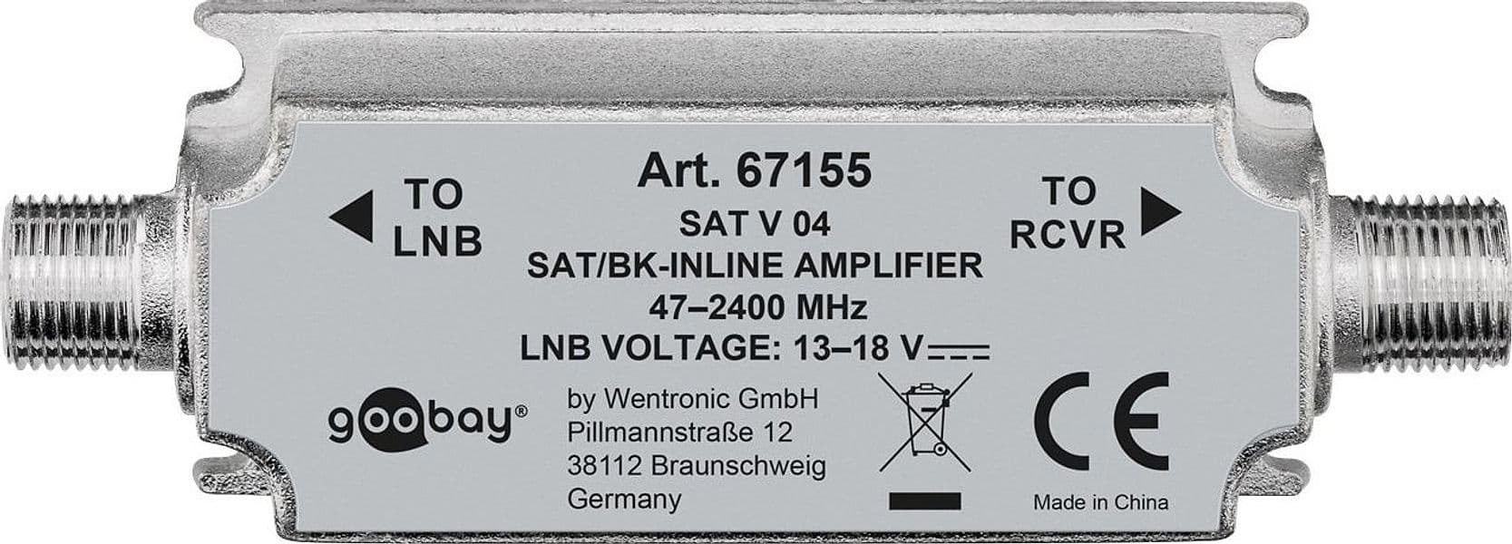 Amplificatore in Linea per Antenna SAT/BK 47 MHz - 2400 MHz in Amplificatori di segnale Scontolo.net - Potenza, commercioVirtuoso.it