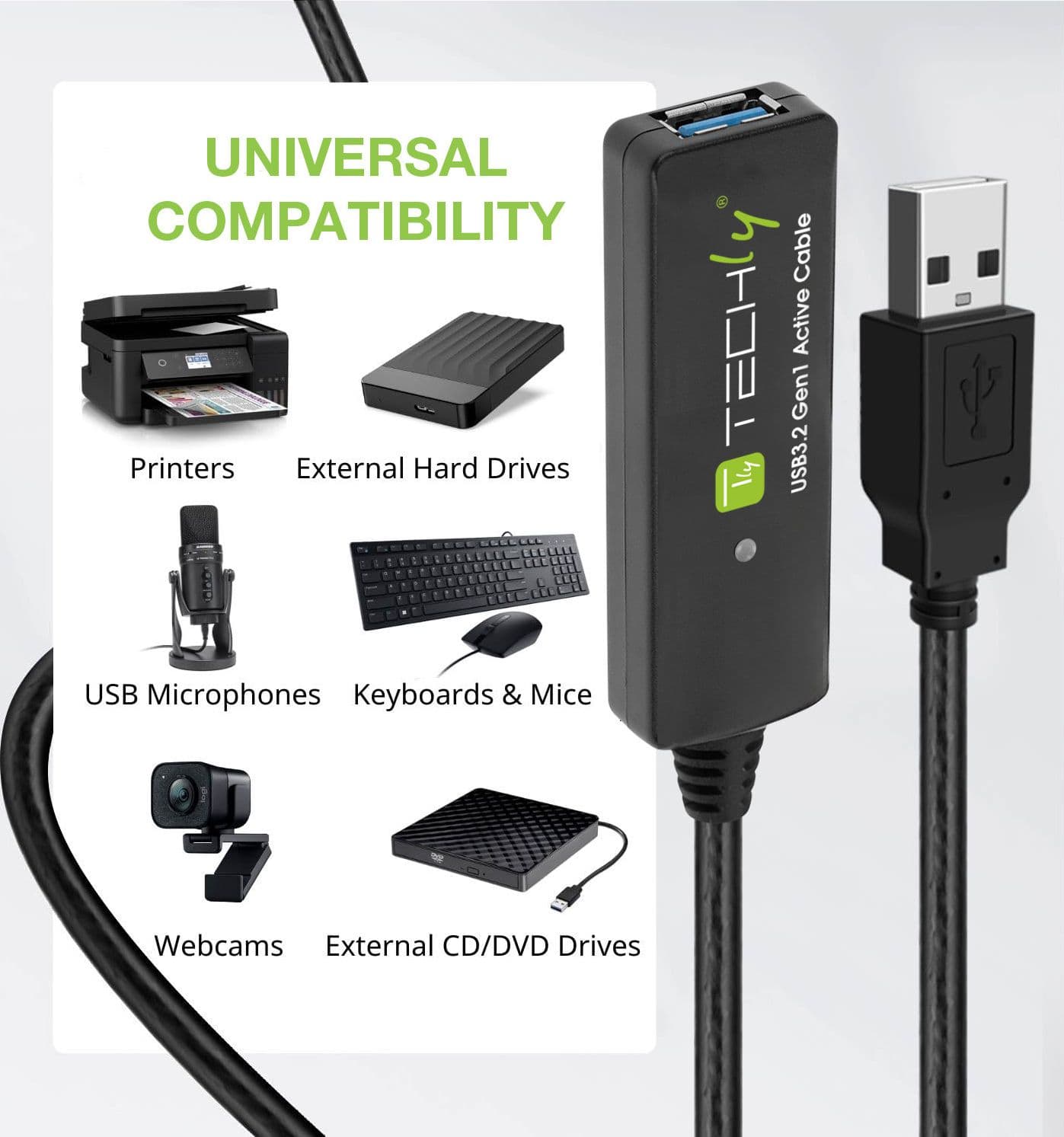 Cavo Prolunga Attivo USB3.2 SuperSpeed+ Estensore di Segnale 20m Nero in  Scontolo.net - Potenza, commercioVirtuoso.it