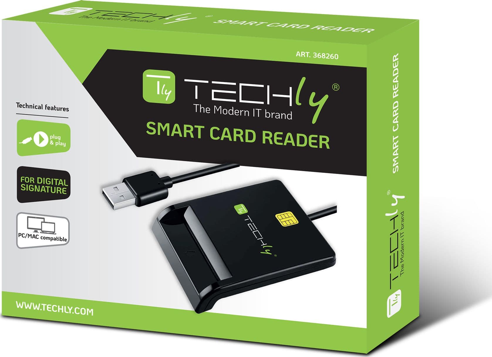 Lettore di Smart Card USB Esterno Nero in Lettori schede di memoria esterni Scontolo.net - Potenza, commercioVirtuoso.it
