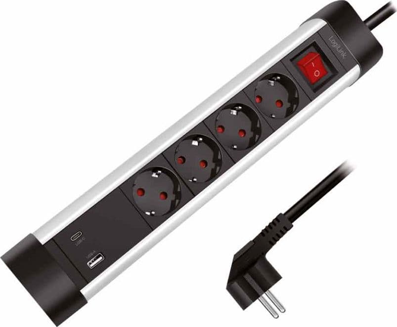 Presa Multipla a 4 vie con Presa USB-C&trade PD e USB-A QC per la Ricarica Veloce in Caricabatterie da muro Scontolo.net - Potenza, commercioVirtuoso.it