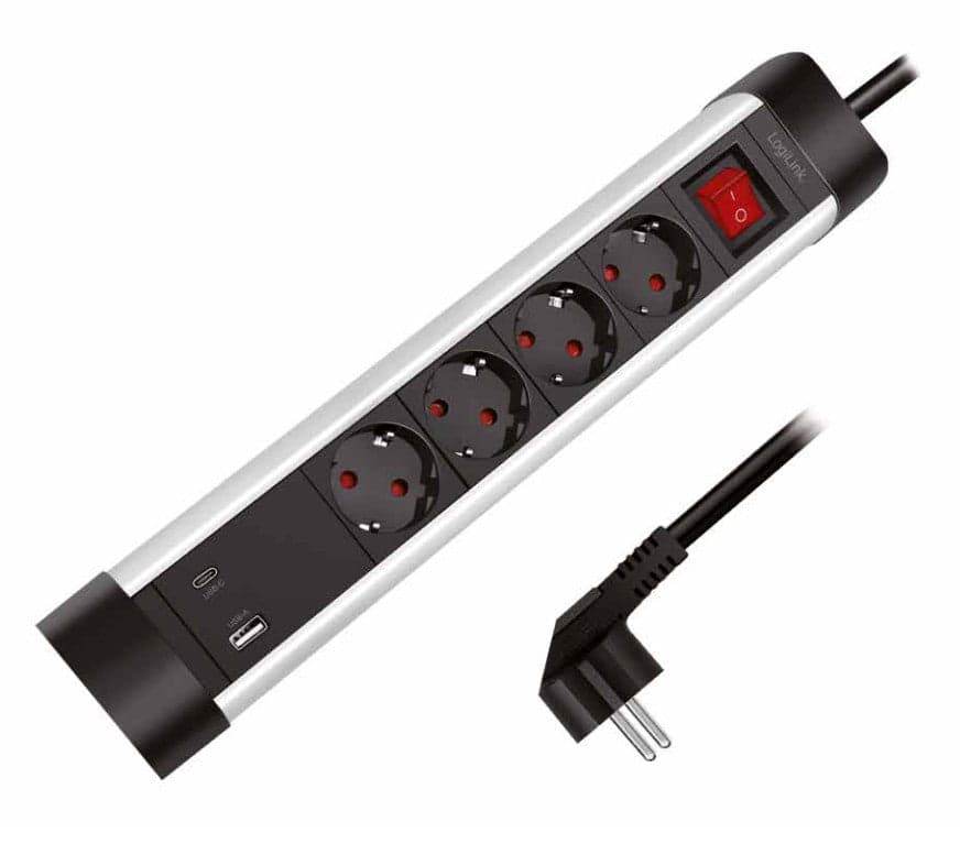 Presa Multipla a 4 vie con Presa USB-C&trade PD e USB-A QC per la Ricarica Veloce in Caricabatterie da muro Scontolo.net - Potenza, commercioVirtuoso.it