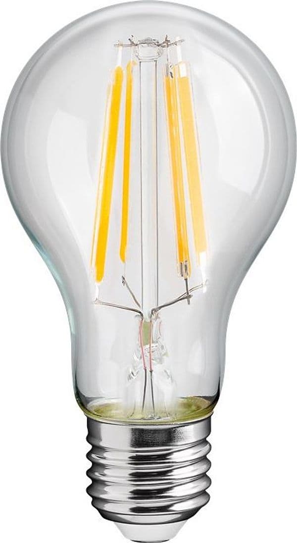 Lampadina LED E27 Bianco Caldo 11W Trasparente con Filamento, Classe D in Lampadine a LED Scontolo.net - Potenza, commercioVirtuoso.it