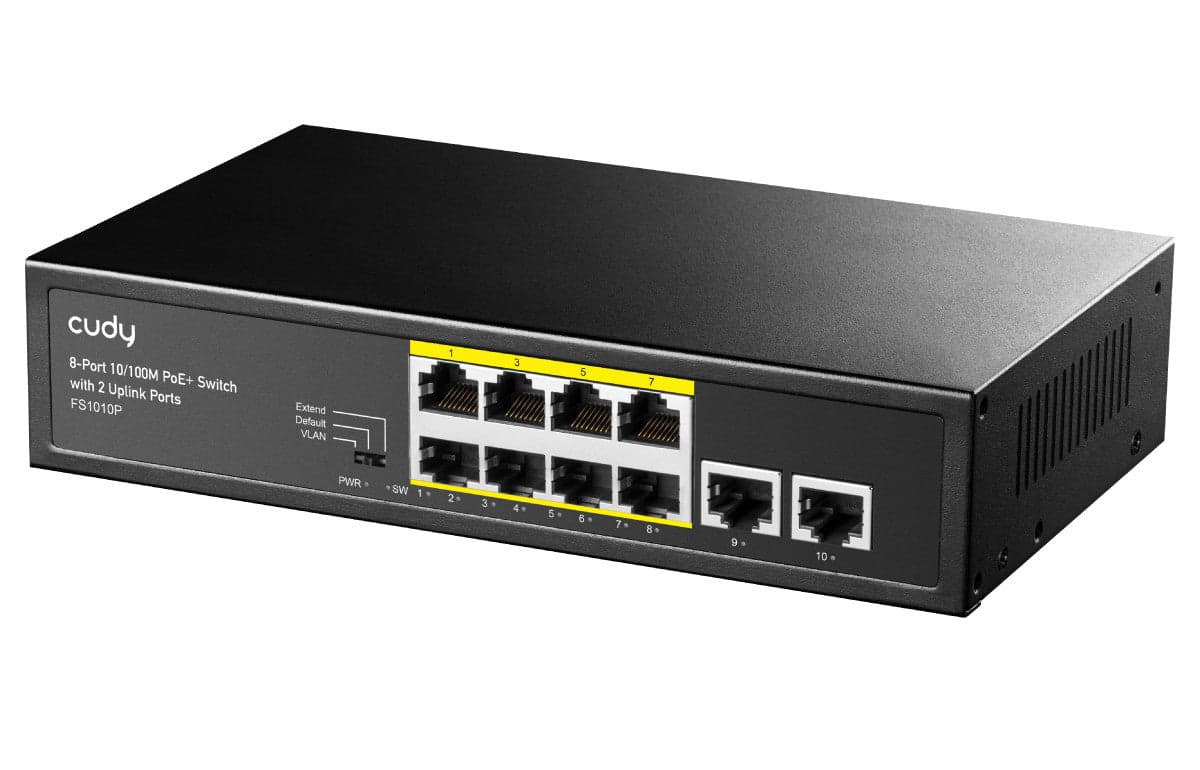 Switch PoE+ 10/100M a 8 Porte con 2 Porte Uplink, FS1010P in  Scontolo.net - Potenza, commercioVirtuoso.it