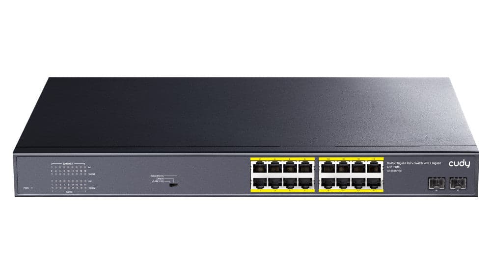 Switch Gigabit PoE+ 16 Porte con 2 slot SFP Gigabit, GS1020PS2 in  Scontolo.net - Potenza, commercioVirtuoso.it