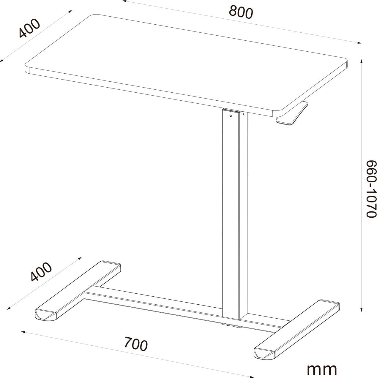 Sit-Stand Scrivania Compatta Postazione di Lavoro con Altezza Regolabile in Scrivanie Scontolo.net - Potenza, commercioVirtuoso.it