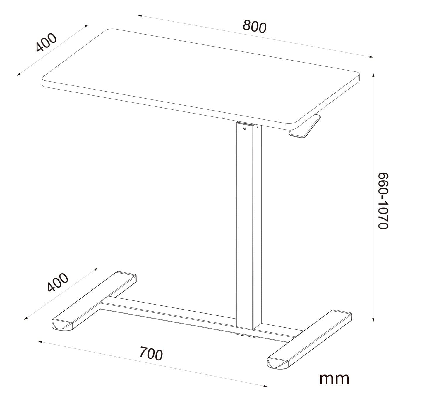 Sit-Stand Scrivania Compatta Postazione di Lavoro con Altezza Regolabile in Scrivanie Scontolo.net - Potenza, commercioVirtuoso.it