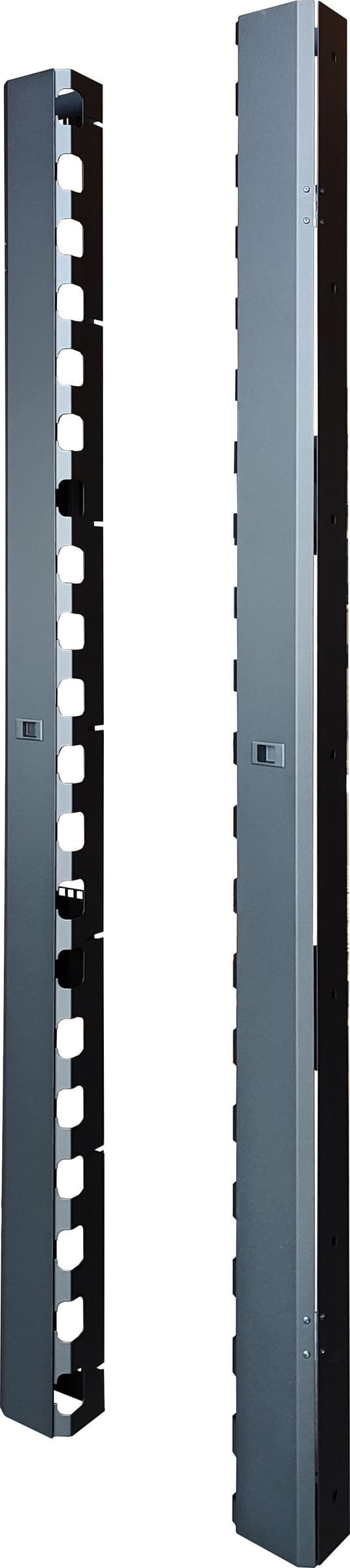 Coppia Canala Gestione Cavi Verticale 42U con Sportello Chiusura a Scatto Nero in Protezioni per cavi a pavimento Scontolo.net - Potenza, commercioVirtuoso.it
