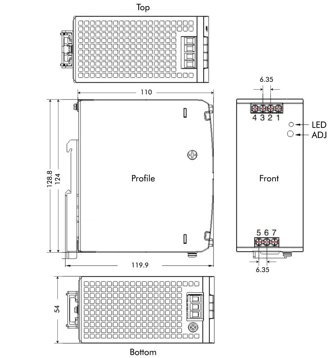 Alimentatore su Guida DIN 48V 5A 240W in Trasformatori Scontolo.net - Potenza, commercioVirtuoso.it