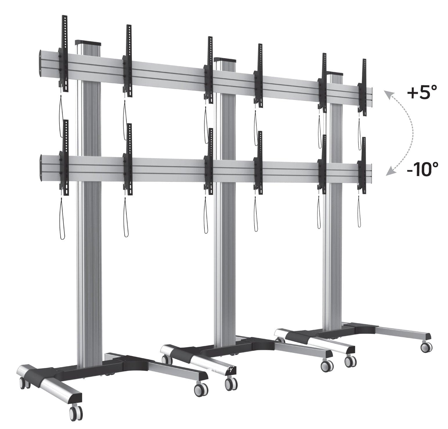 Supporto a Pavimento per 6 TV LCD/LED 22-55'' per Video Wall in Supporti da parete e da soffitto Scontolo.net - Potenza, commercioVirtuoso.it