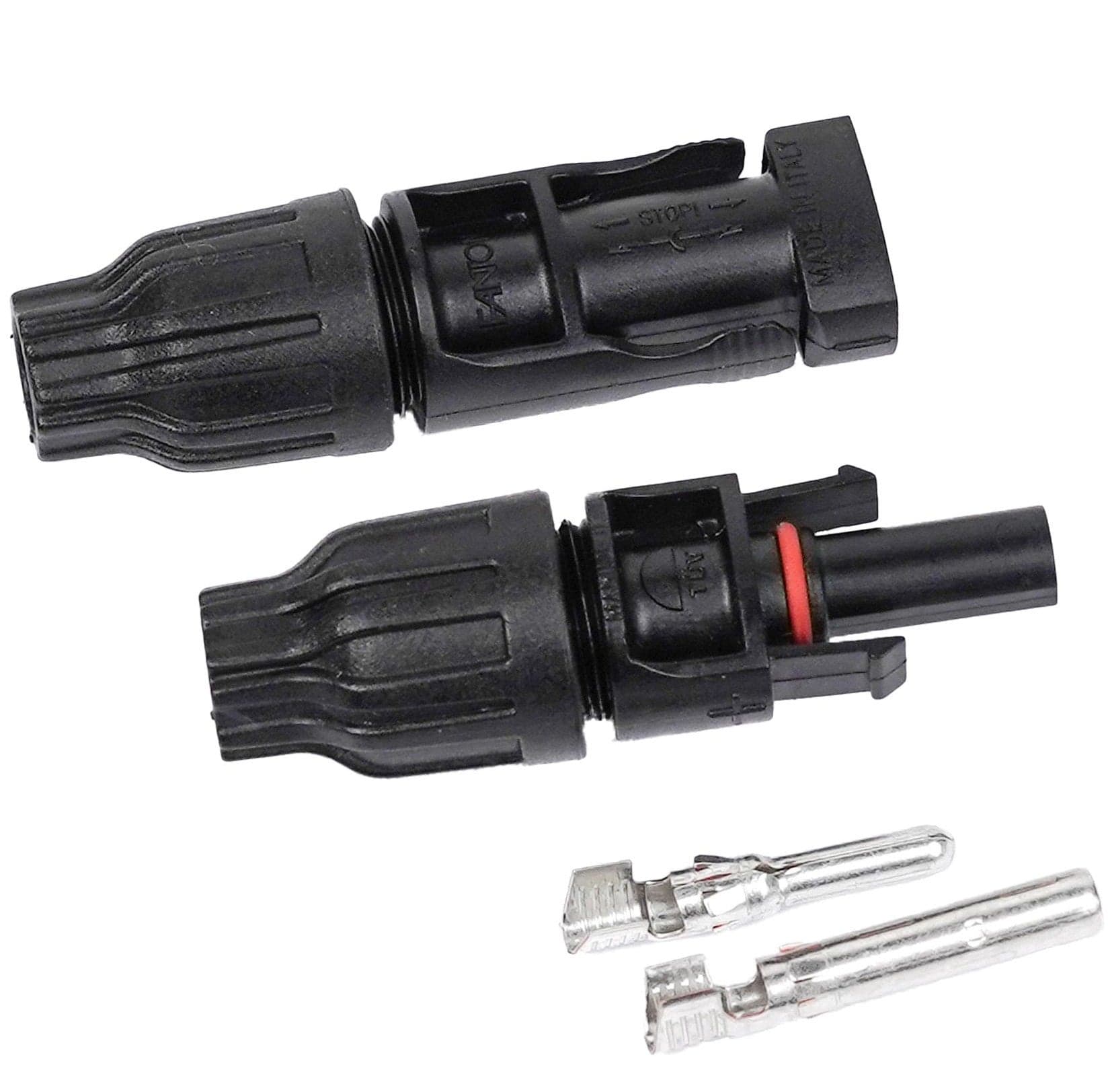 Coppia Connettori Fotovoltaici Maschio Femmina FMC4 Sezione 10 mm² in Accessori per regolatori di ricarica Scontolo.net - Potenza, commercioVirtuoso.it