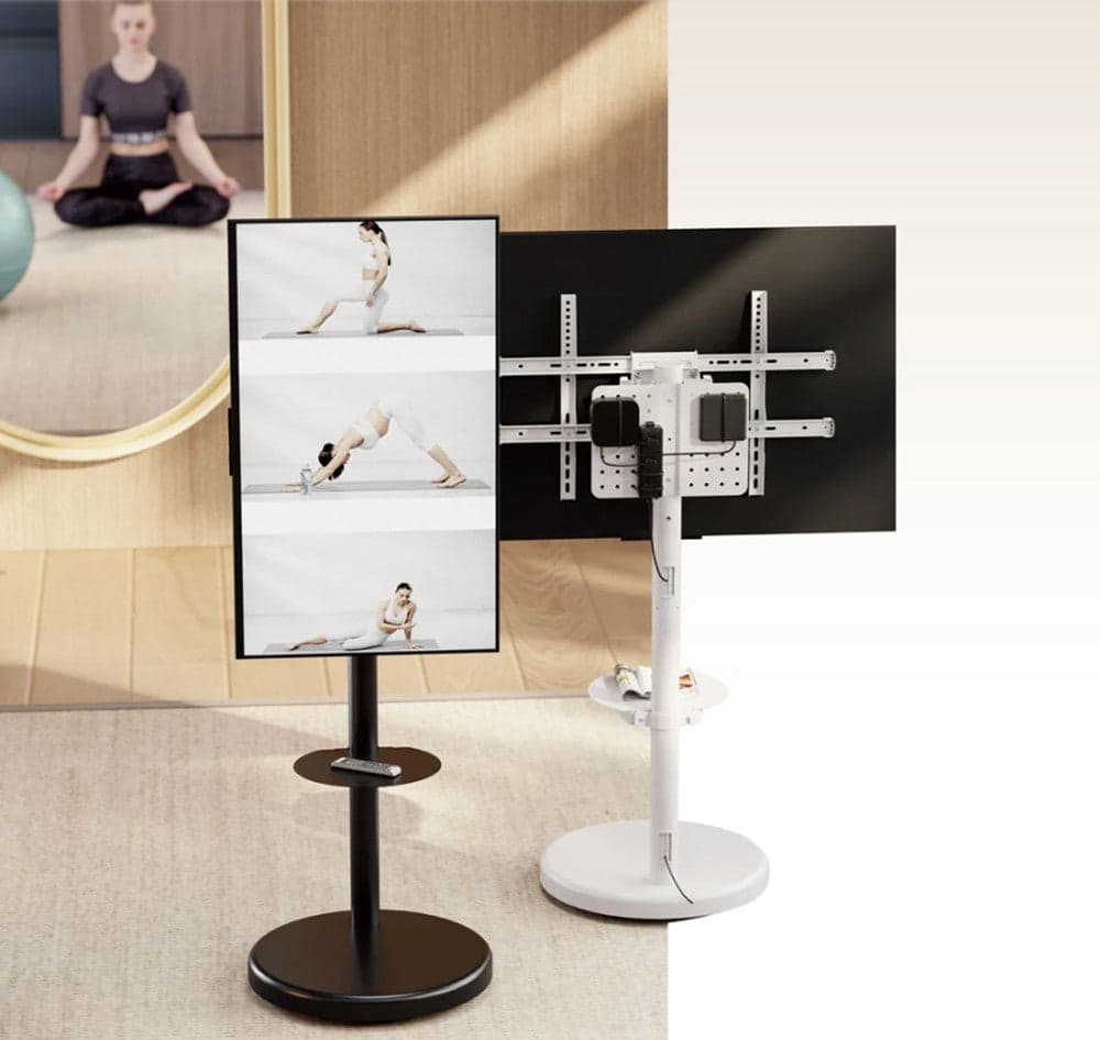 Supporto a Pavimento con Mensola Trolley TV LCD/LED/Plasma 37-86'' Bianco in Supporti da parete e da soffitto Scontolo.net - Potenza, commercioVirtuoso.it
