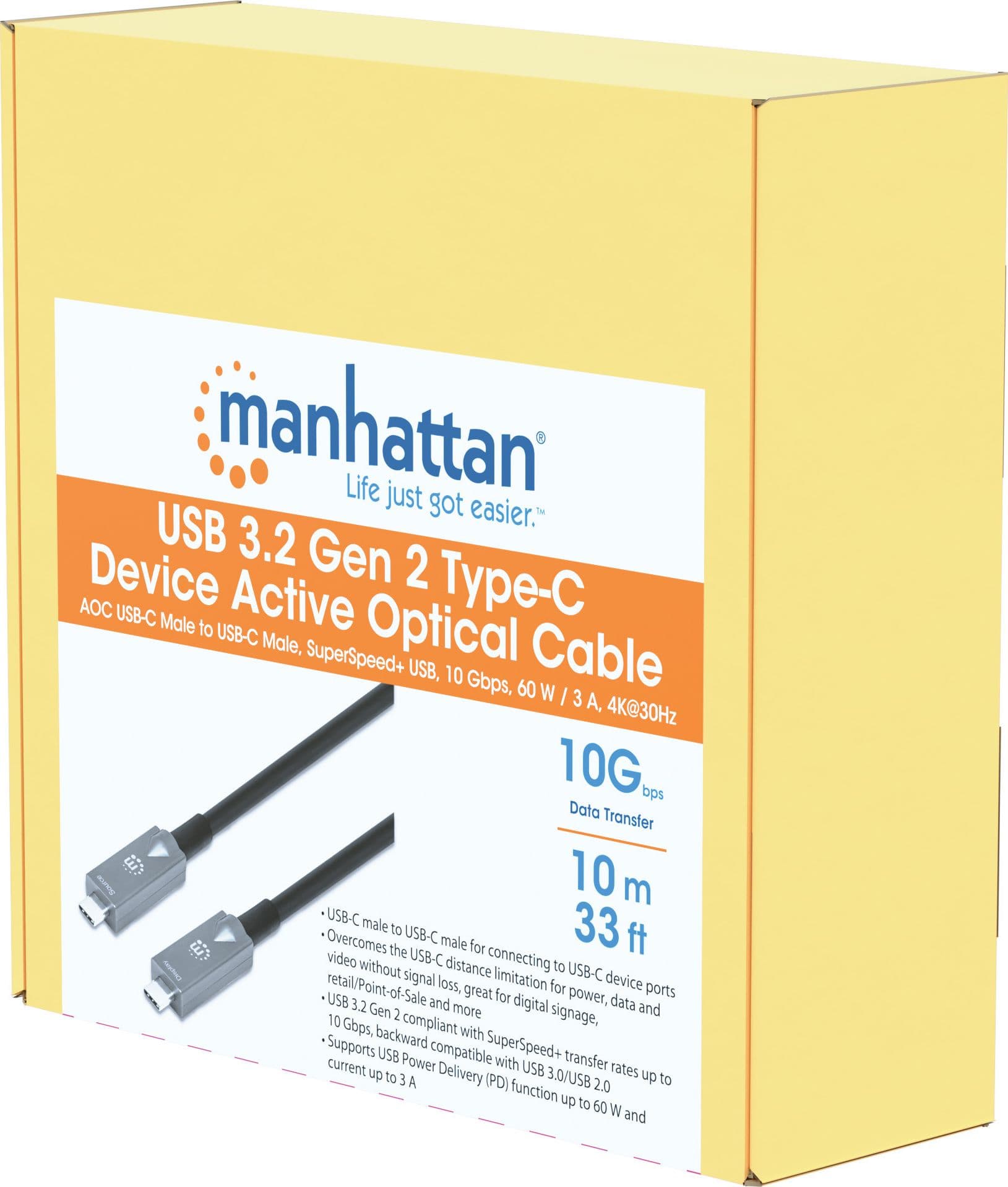 Cavo Ottico Attivo Dati e Video USB 3.2 Gen 2 USB-C&trade M/M Fibra Ottica 4K 10 m in  Scontolo.net - Potenza, commercioVirtuoso.it